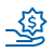 Blue icon of a contract ripped in half Blue icon of a contract ripped in half